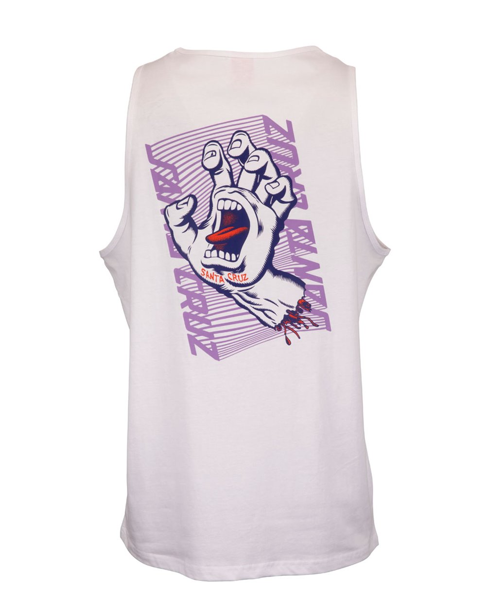 Santa Cruz Herren Tanktop Split Strip Hand White