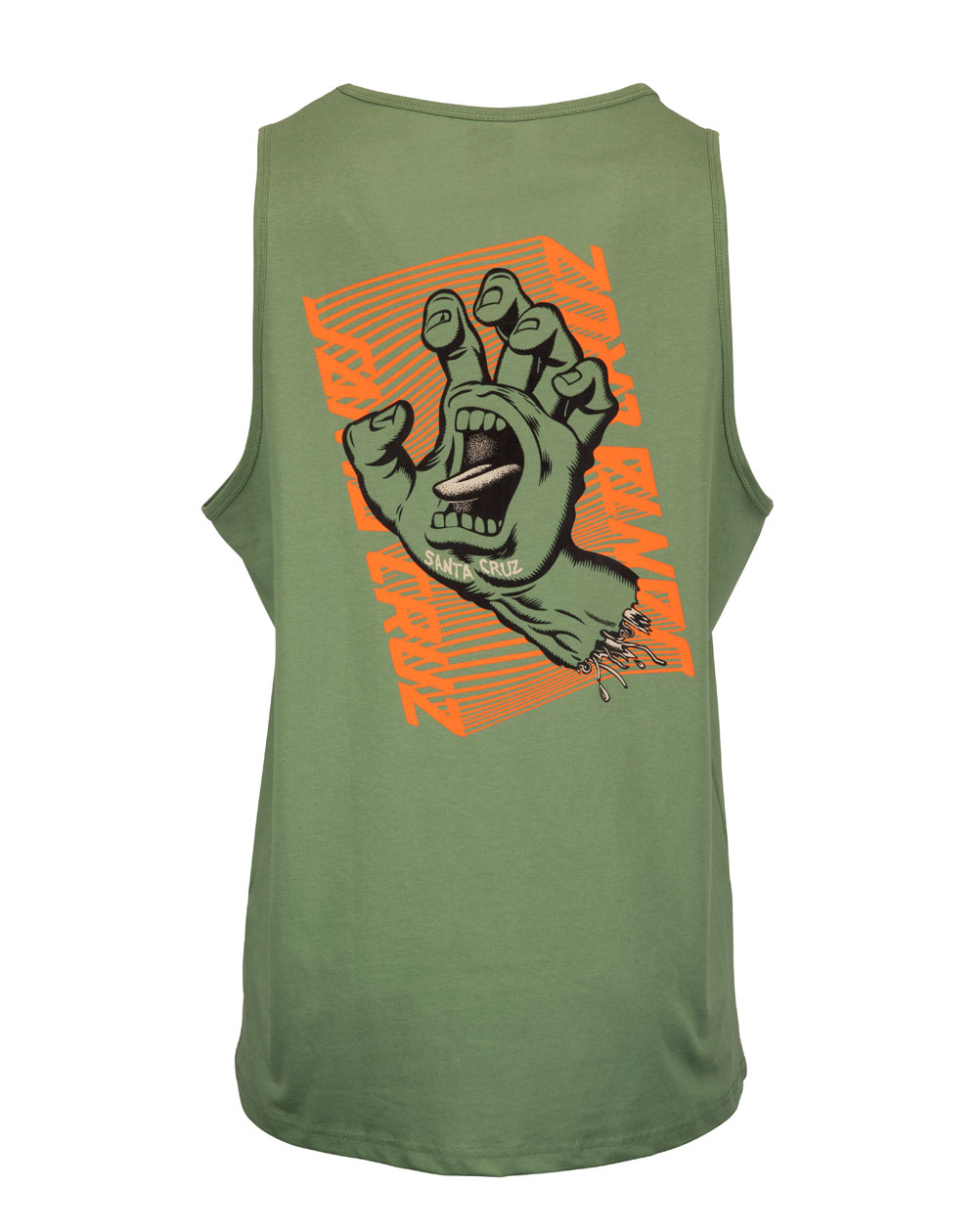 Santa Cruz Men's Vest Split Strip Hand Vintage Ivy