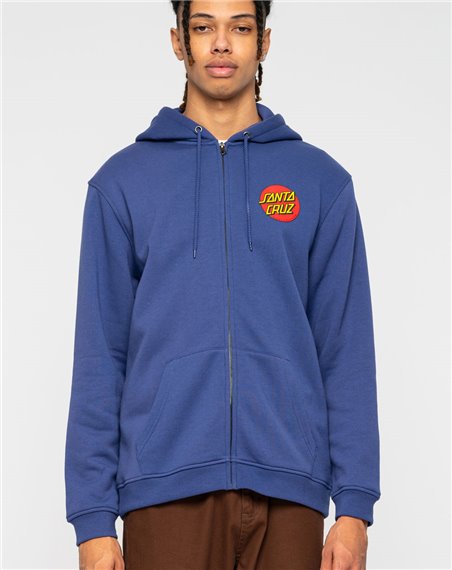 Santa Cruz Herren Zip Kapuzenpullover Classic Dot Navy Blue