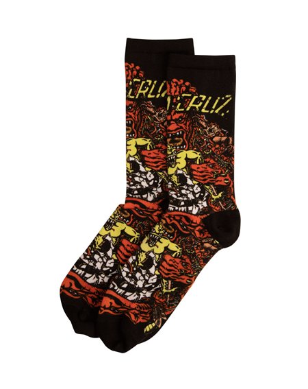 Santa Cruz Men's Socks Roskopp The Five Black