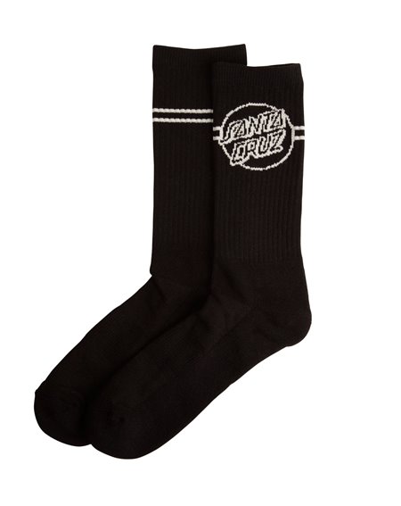 Santa Cruz Opus Dot Stripe Socquettes Homme Black/Ice Blue