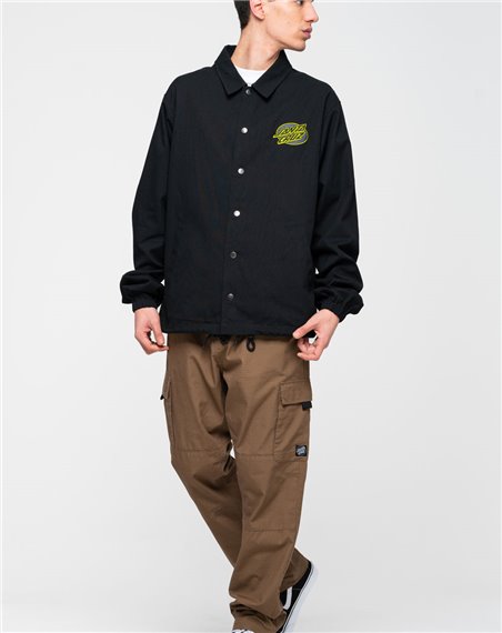 Santa Cruz Lined Oval Dot Giacchetto Uomo Black