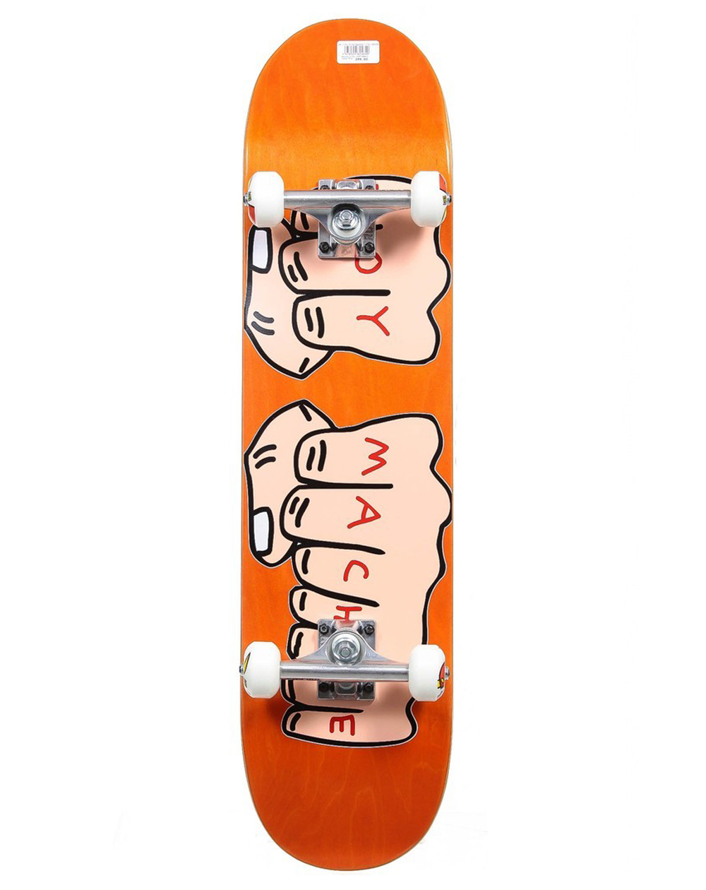 Fists 7.75" Complete Skateboard Orange