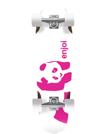 Enjoi Whitey Panda 28.4" Skateboard Cruiser White
