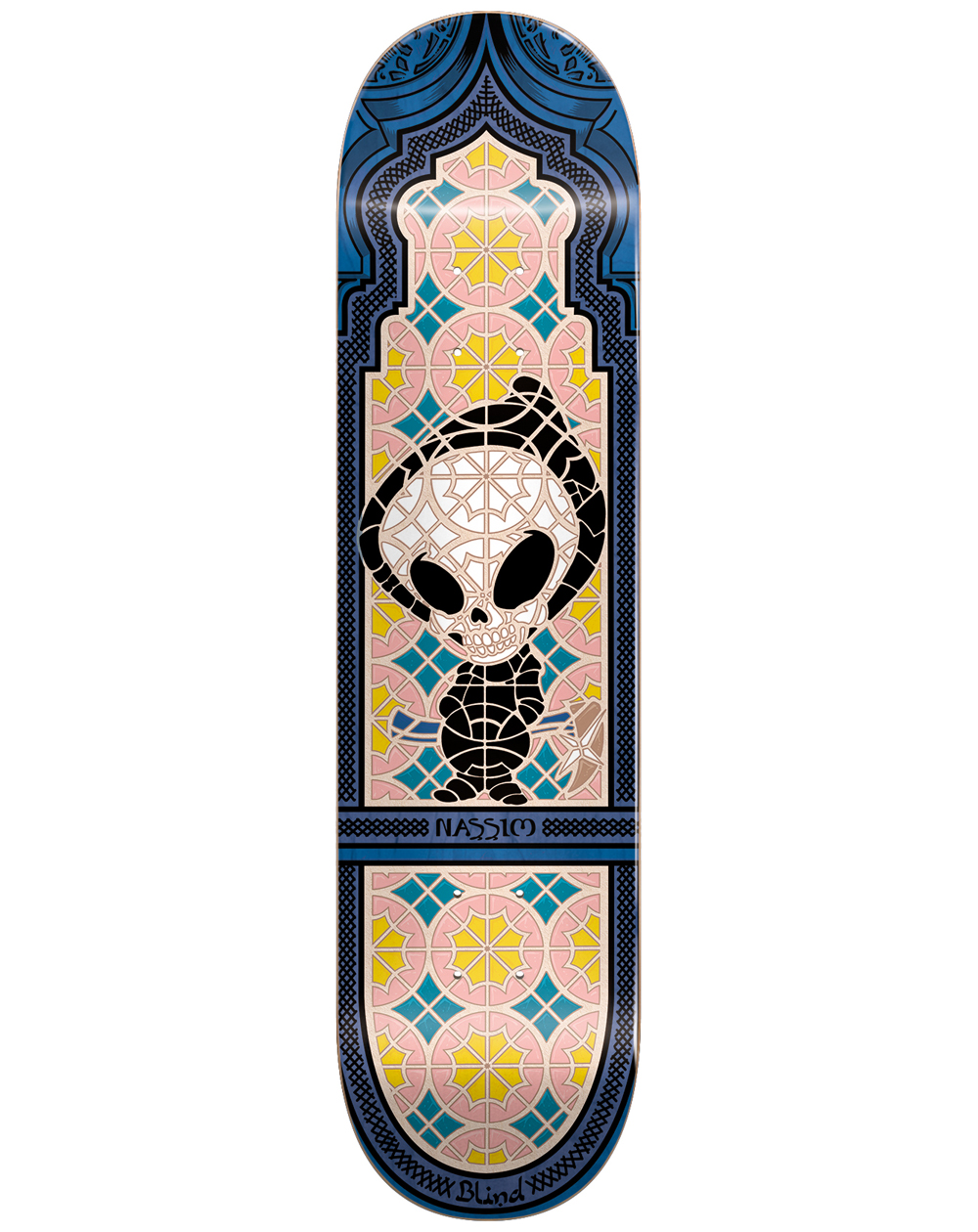 Blind Nassim Tile Reaper R7 8.25" Skateboard Deck Blue