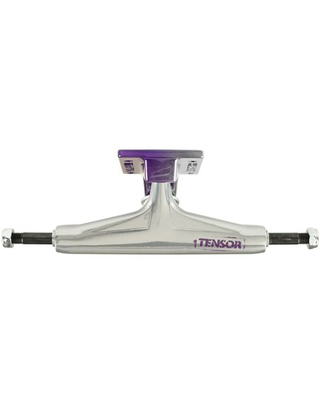 Tensor Trucks Skate Aluminum Stencil Mirror 5.50" Raw/Purple Fade 2 peças