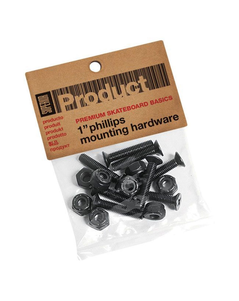 Superior Phillips 1-inch Hardware Set Skateboard Hardware Set