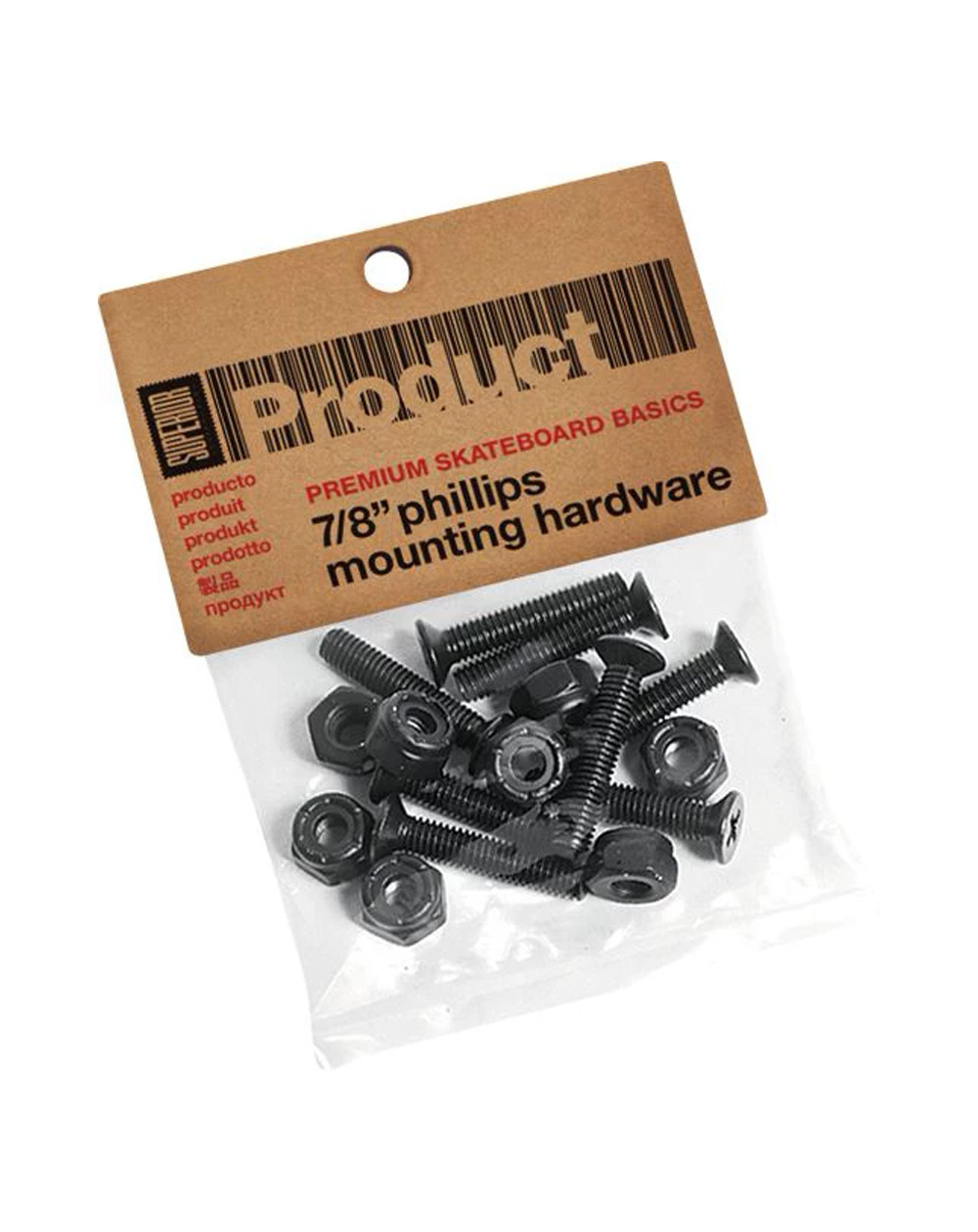 Superior Phillips 7/8-inch Hardware Set Skateboard Hardware Set