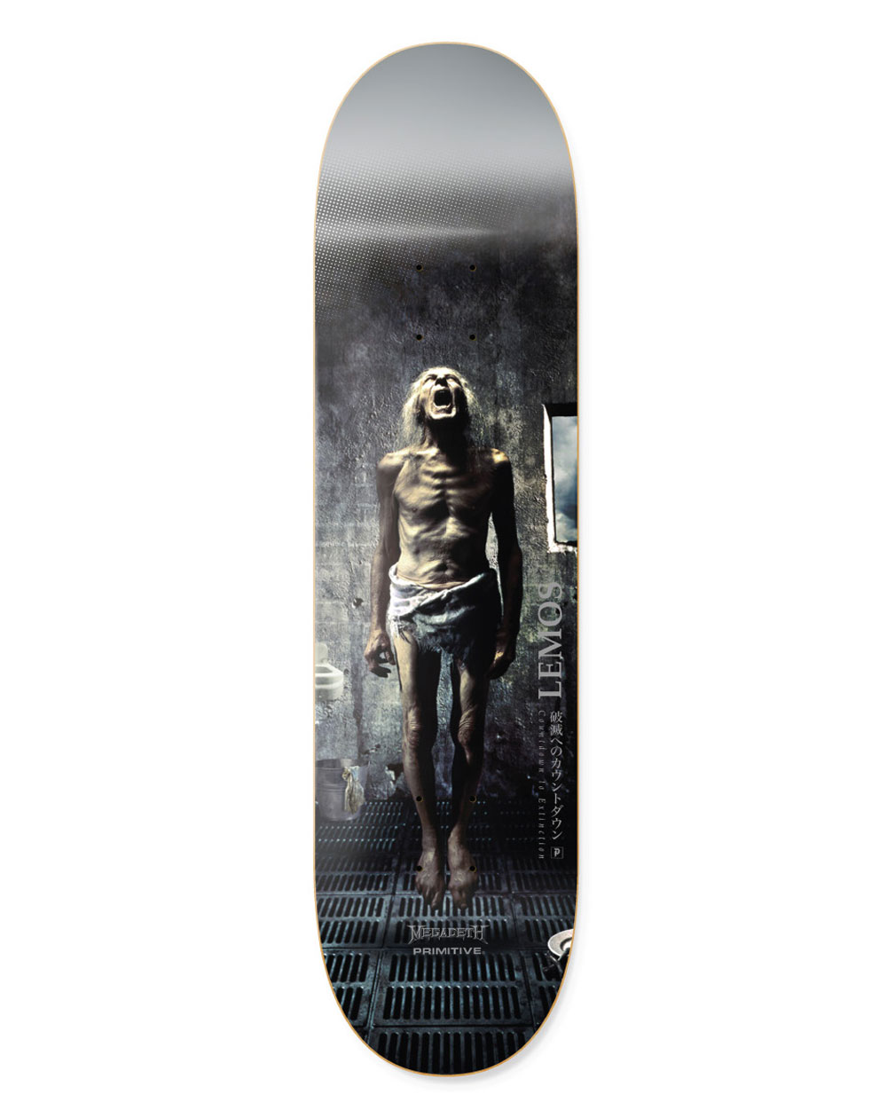 Primitive Plateaux Skateboard Megadeth Lemos Countdown To Extinction 8.25"