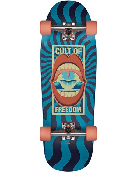 Globe Dealer 29.5" Skateboard Cruiser Cult of Freedom/Blue