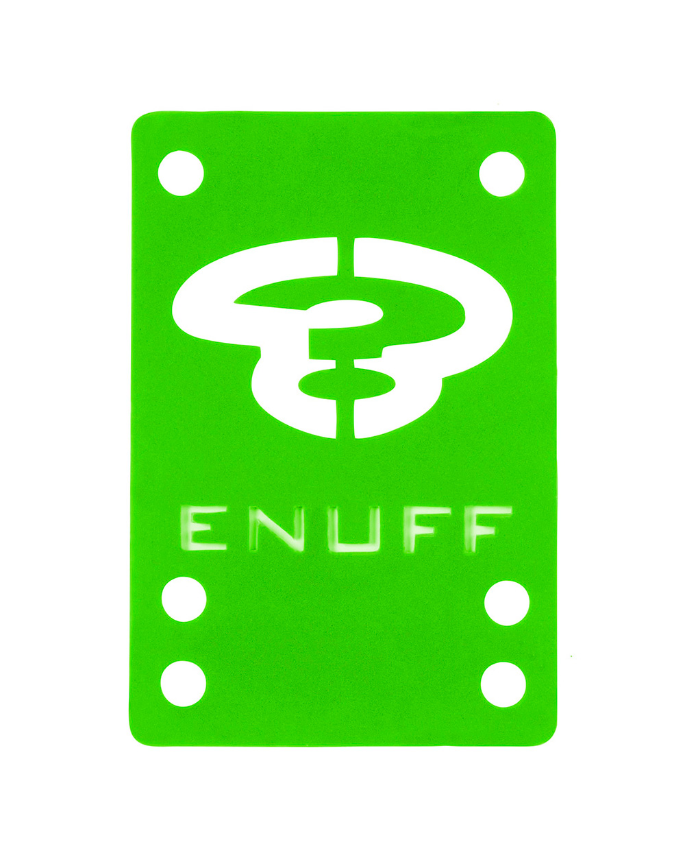 Enuff Elevadores Skateboard Shock 1mm Green 2 piezas