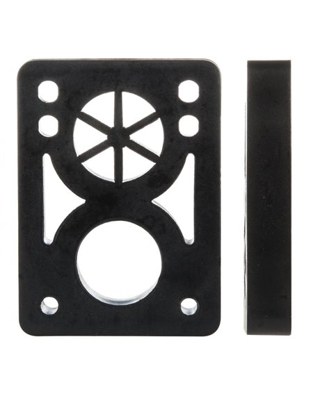 D Street Soft 1/2-inch Risers Black pack of 2