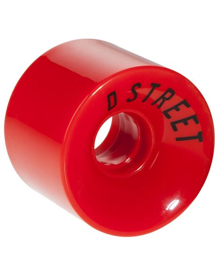 D Street 59 Cents Longboard Wheels Red pack of 4