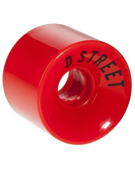D-Street Ruote Longboard 59 Cents Red 4 pz