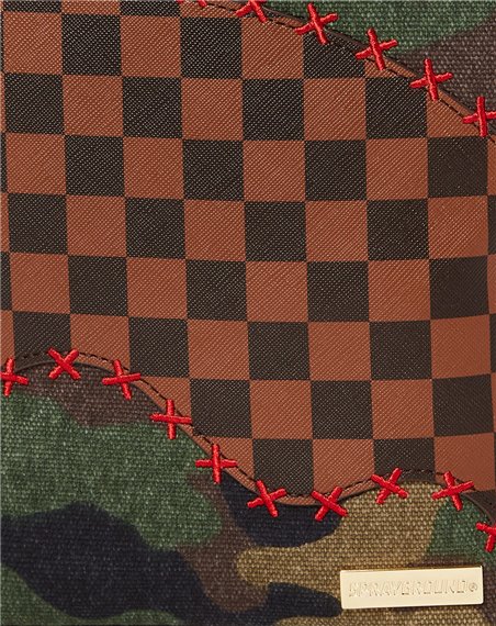 Sprayground Shark Shape Check Savage Backpack