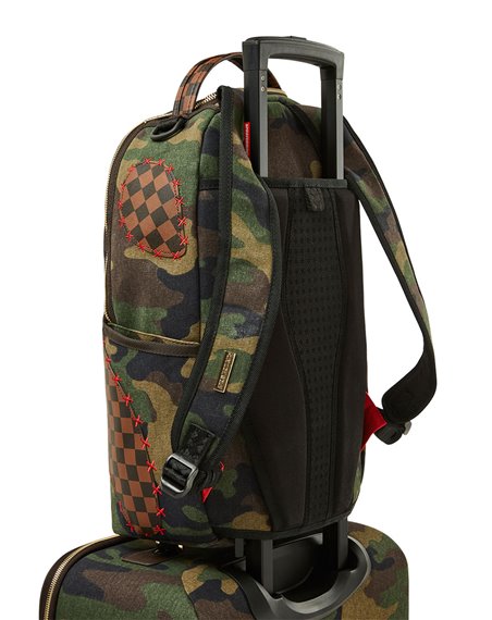 Sprayground Valigia Shark Shape Check Carry On 4 Ruote con Lucchetto TSA