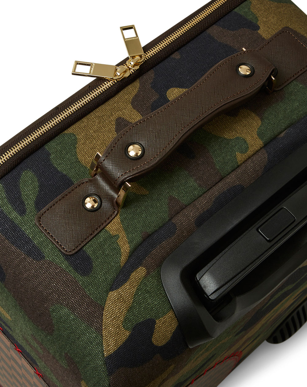 Sprayground Shark Shape Check Carry On Suitcase 4 Wheels TSA Lock