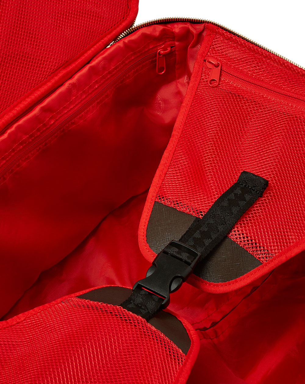 Sprayground Maleta Shark Shape Check Carry On com 4 Rodas com Cadeado TSA