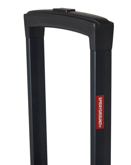 Sprayground Maleta Shark Shape Check Carry On com 4 Rodas com Cadeado TSA