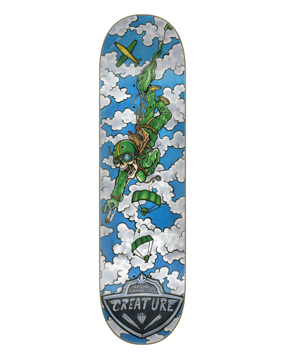 Creature Shape Skate Gravette Hippie Bomber 8.3"