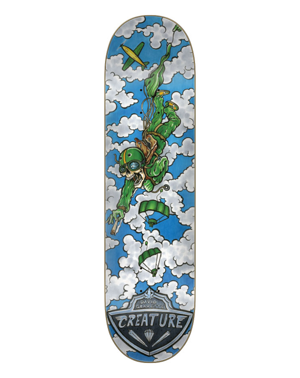 Creature Tabla Skateboard Gravette Hippie Bomber 8.3"