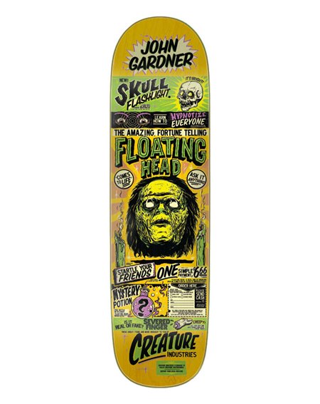 Creature Plateaux Skateboard Gardner Floating Head 8.59"