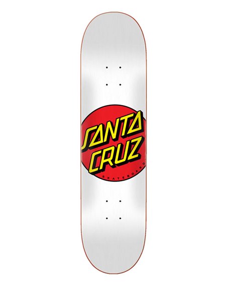 Santa Cruz Planche de Skate Classic Dot 8" White