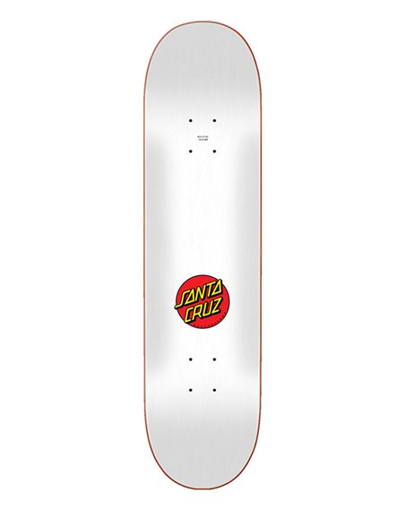 Santa Cruz Classic Dot 8" Skateboard Deck White