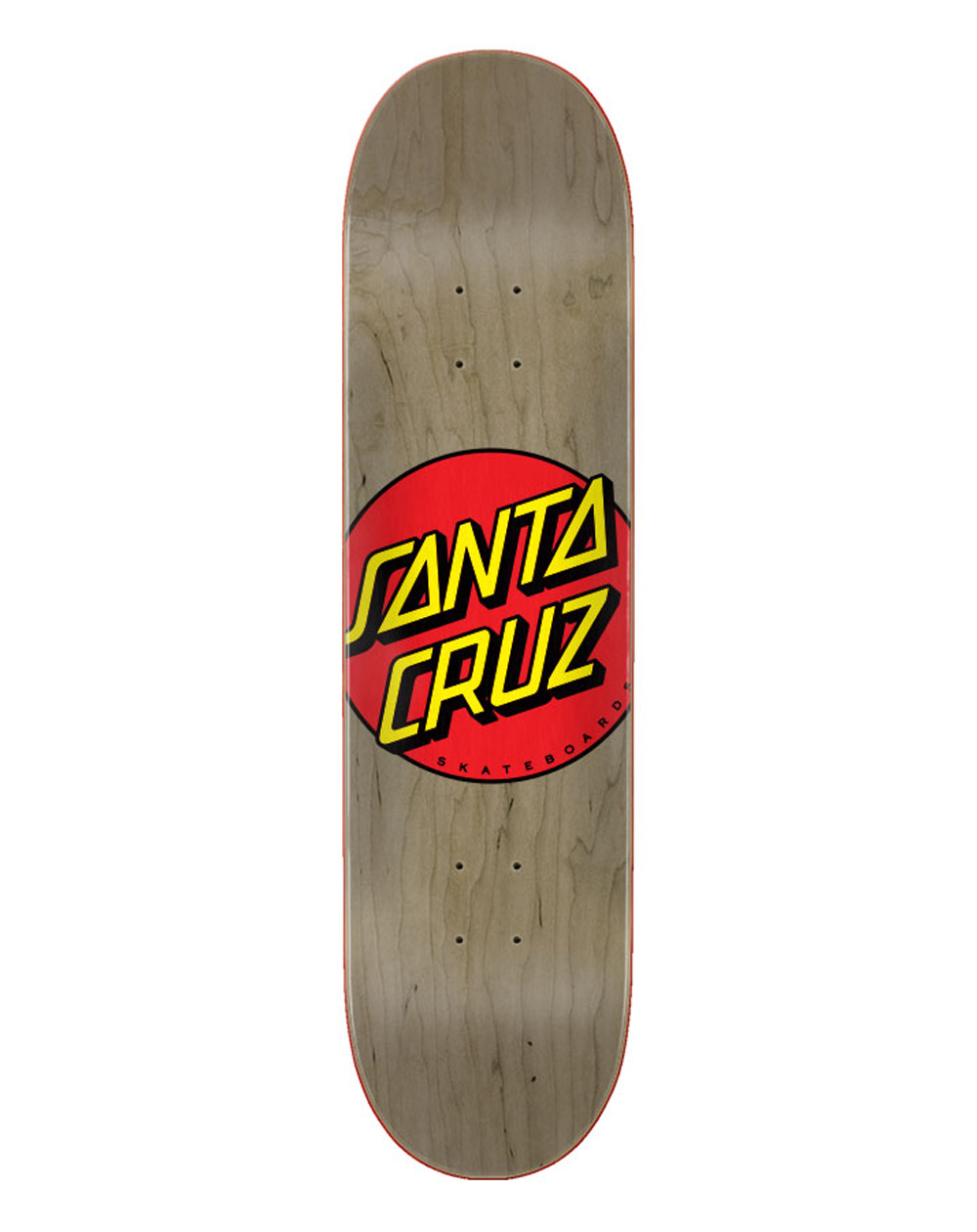 Santa Cruz Shape Skate Classic Dot 8.375" Natural