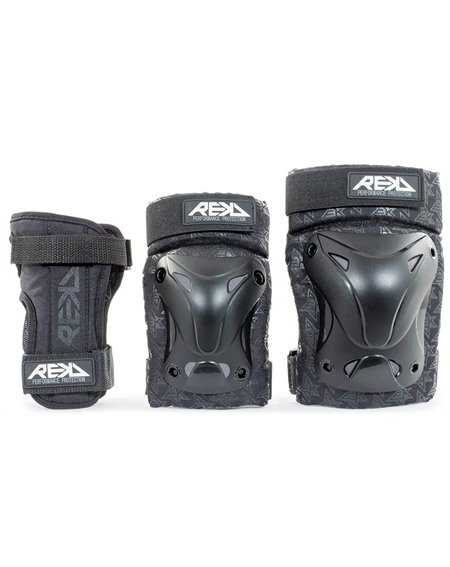 Rekd Protection Juego de Protectores Skateboard Recreational Black