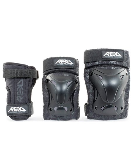 Rekd Protection Set Protezioni Skateboard Recreational Black