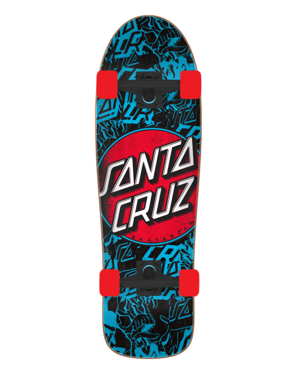 Santa Cruz Skateboard Cruiser Contra Distress Shaped 31.7"
