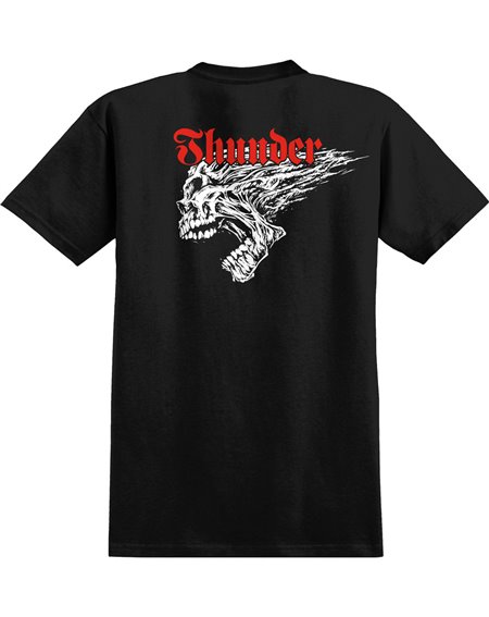 Thunder Screaming Skull T-Shirt Uomo Black