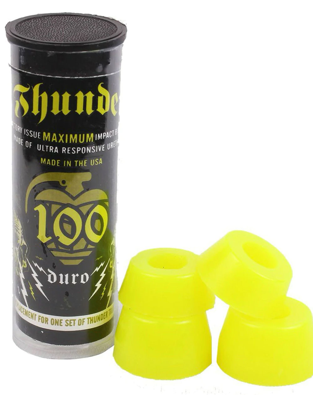 Thunder 100Du Tube Yellow Skateboard Gleitlager