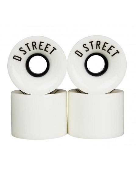 D-Street Ruote Longboard 59 Cent 78A White