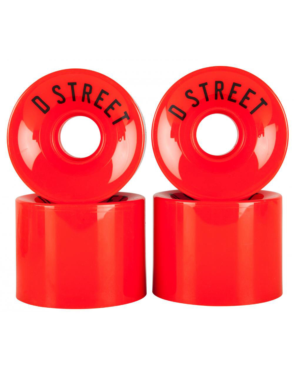 D Street Ruedas Longboard 59 Cents Red 4 piezas