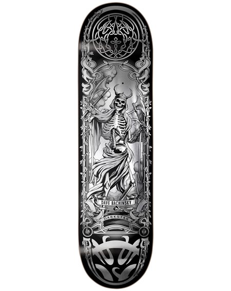 Darkstar Celtic Foil Super Sap Bachinsky R7 8" Skateboard Deck Silver