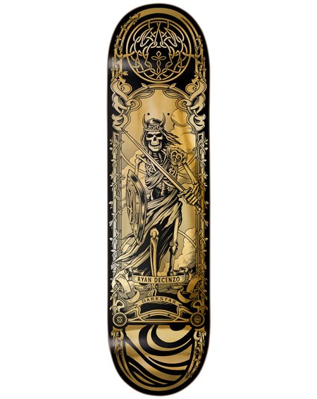 Darkstar Plateaux Skateboard Celtic Foil Super Sap Decenzo R7 8.375" Gold