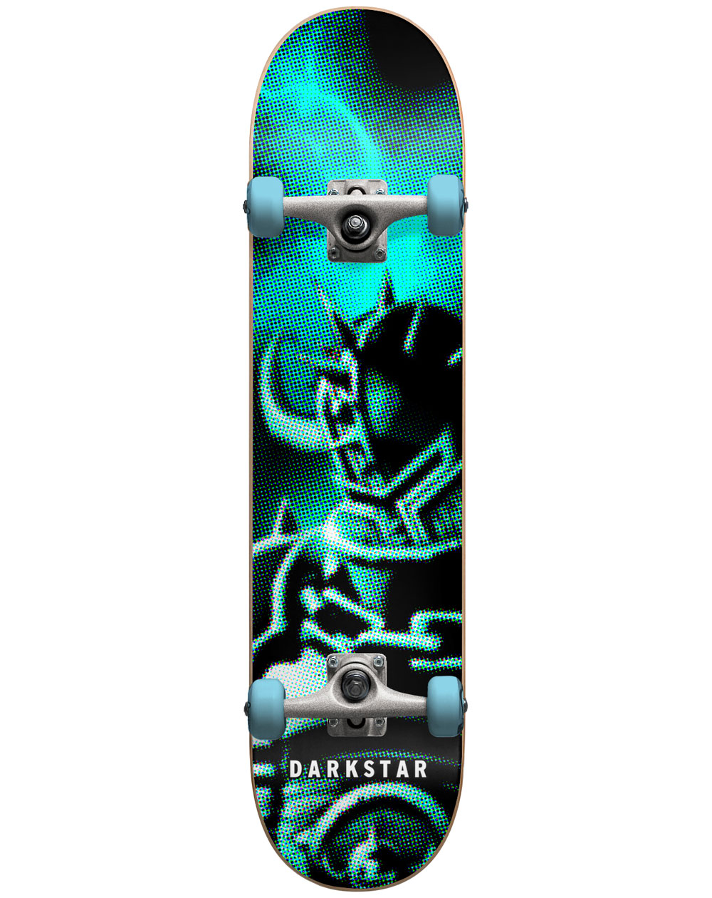 Darkstar Optical 8" Complete Skateboard Aqua