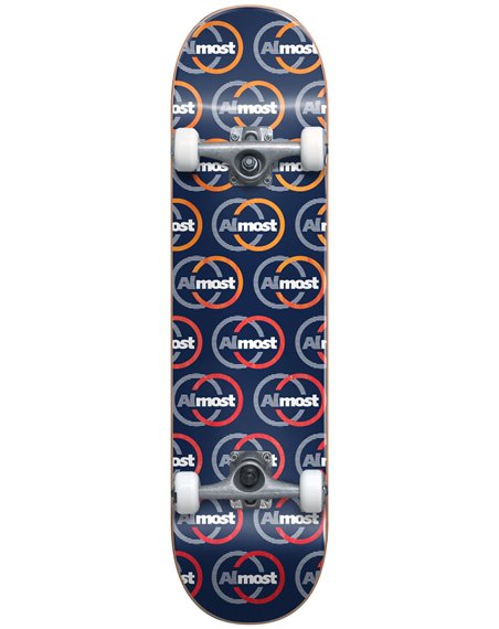 Almost Skateboard Ivy Repeat Premium 8" Navy