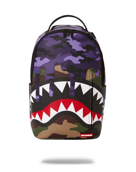 Sprayground Purple Camp Drip Backpack