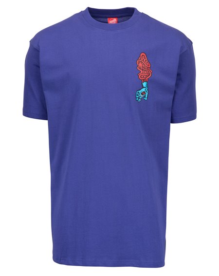 Santa Cruz Speed Wheels Scream T-Shirt Homme Navy Blue 2