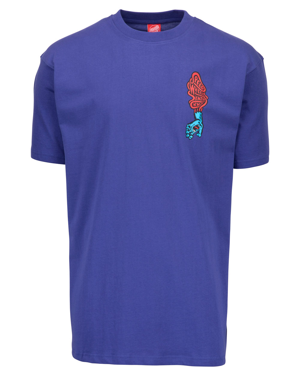 Santa Cruz Speed Wheels Scream T-Shirt Uomo Navy Blue