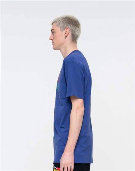 Santa Cruz Speed Wheels Scream T-Shirt Uomo Navy Blue