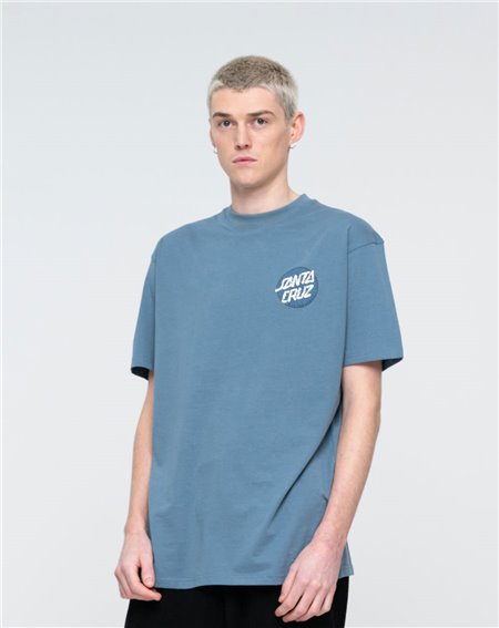 Santa Cruz Men's T-Shirt Alive Dot Vintage Blue