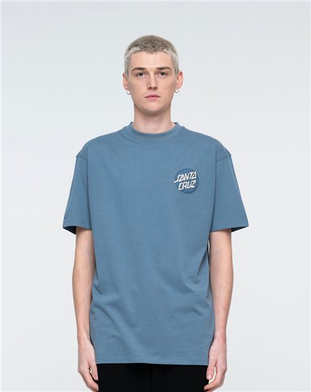 Santa Cruz Alive Dot T-Shirt Homme Vintage Blue