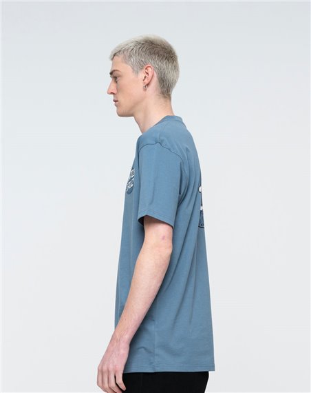 Santa Cruz Alive Dot Camiseta para Homem Vintage Blue