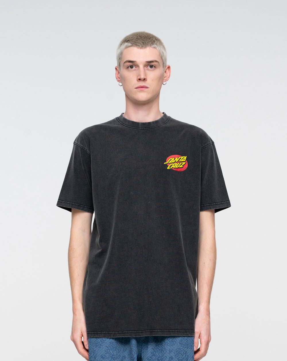 Santa Cruz Street Creep Hand Camiseta para Hombre Black