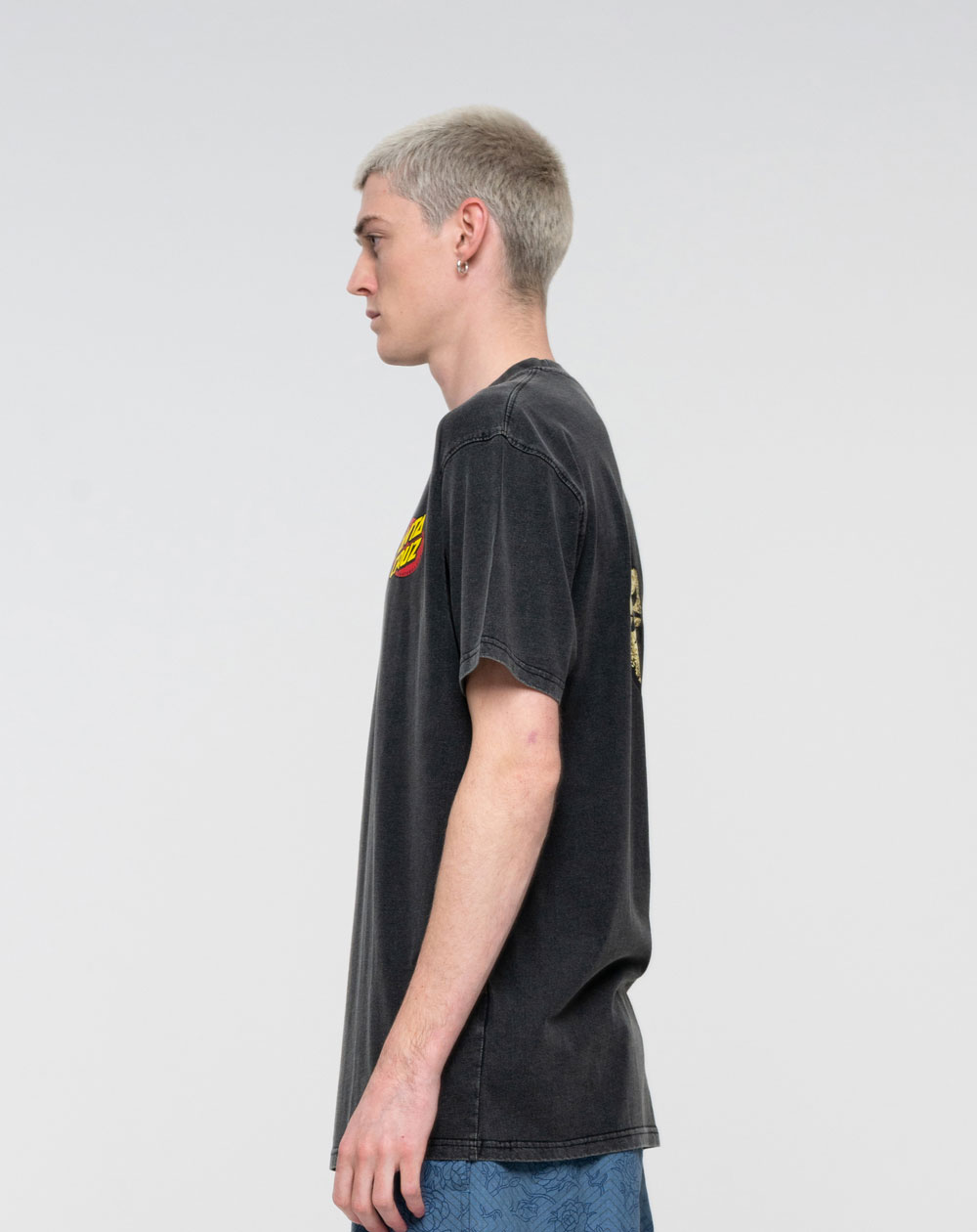 Santa Cruz Street Creep Hand Camiseta para Homem Black