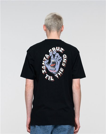 Santa Cruz Til The End Hand T-Shirt Uomo Black 2